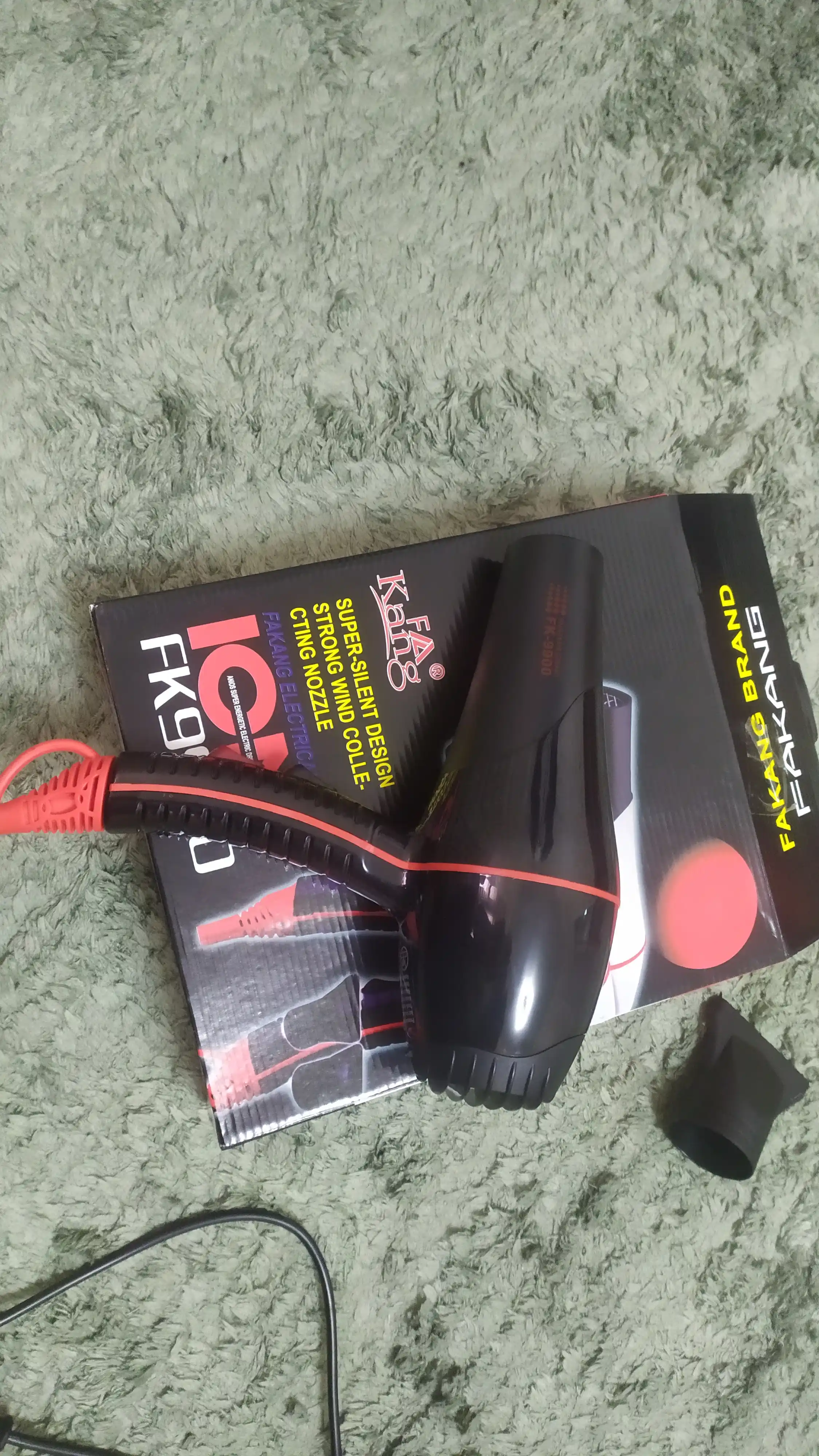 Фен FaKang, ION FK-9900, для сушки и укладки волос, профессиональный, с ионизацией