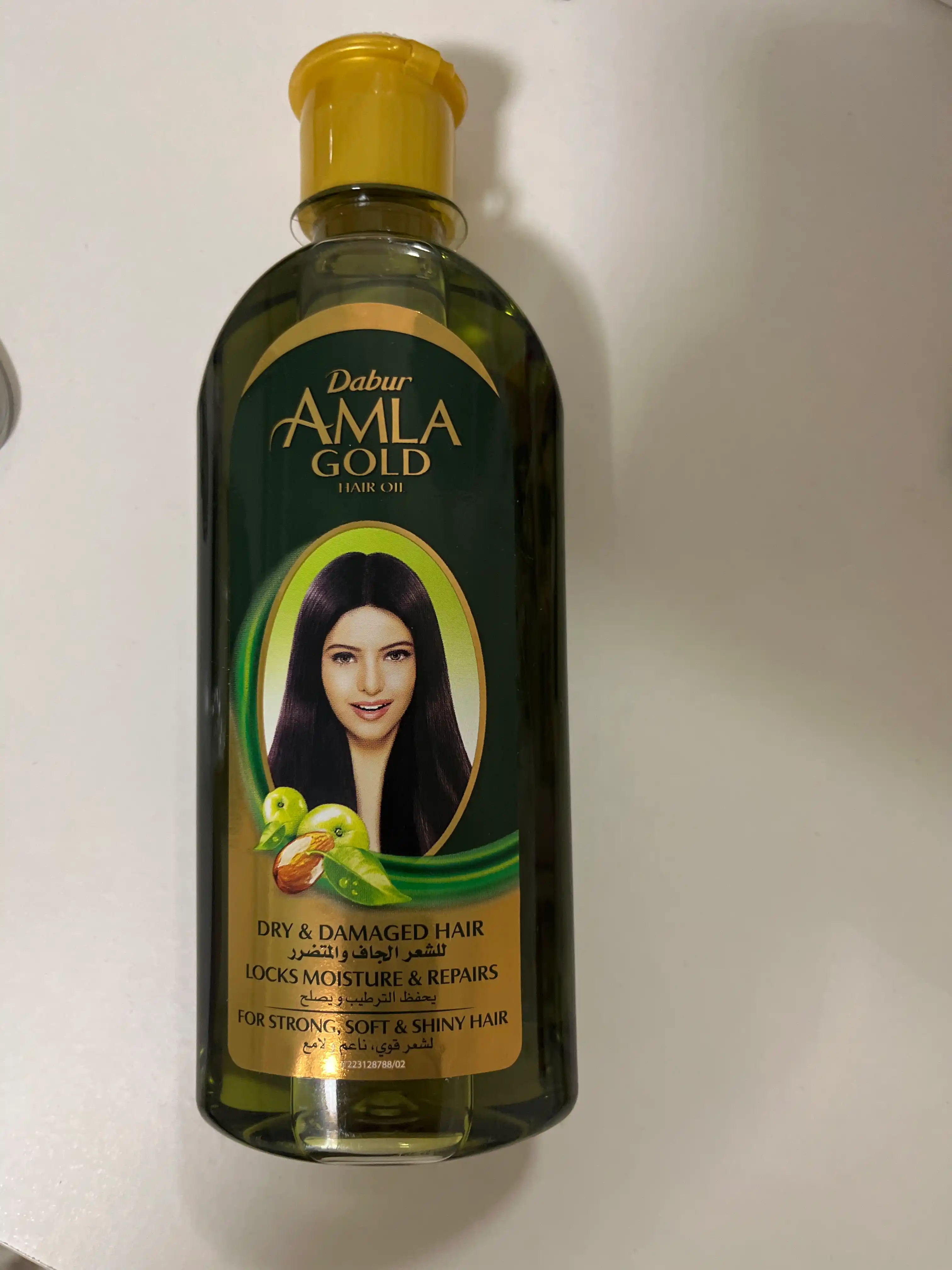 Soch yog'i Dabur Amla Gold, sochlarning oziqlanishi, o'sishi va porlashi uchun, 200 ml