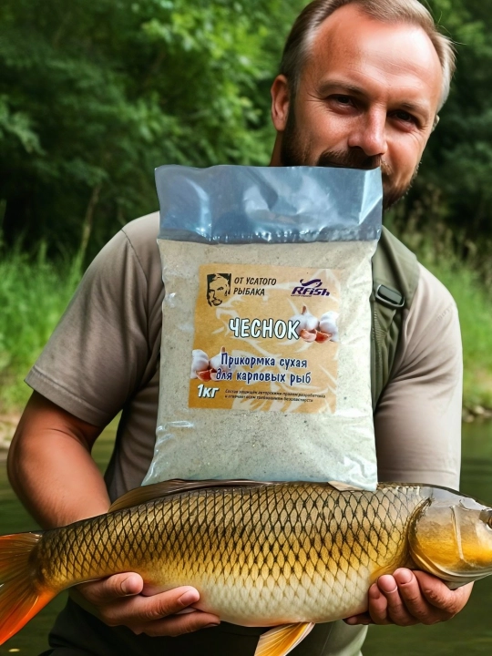 Прикормка для рыбалки RFish 1кг для карпа и карася фидер донка поплавок