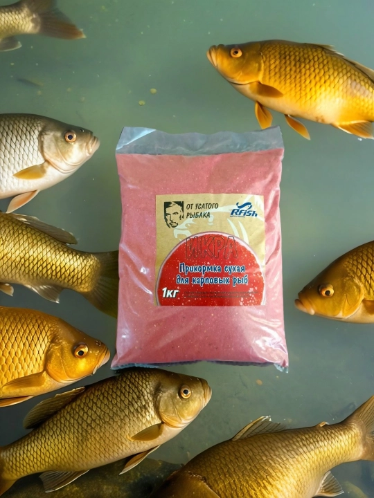 Прикормка для рыбалки RFish 1кг для карпа и карася фидер донка поплавок