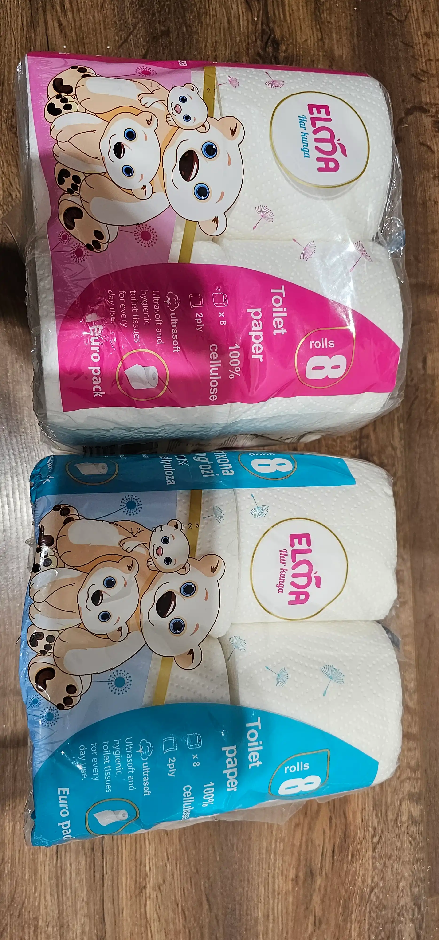 Tualet qog'ozi Elma Ultrasoft 2 qatlamli, 8 dona