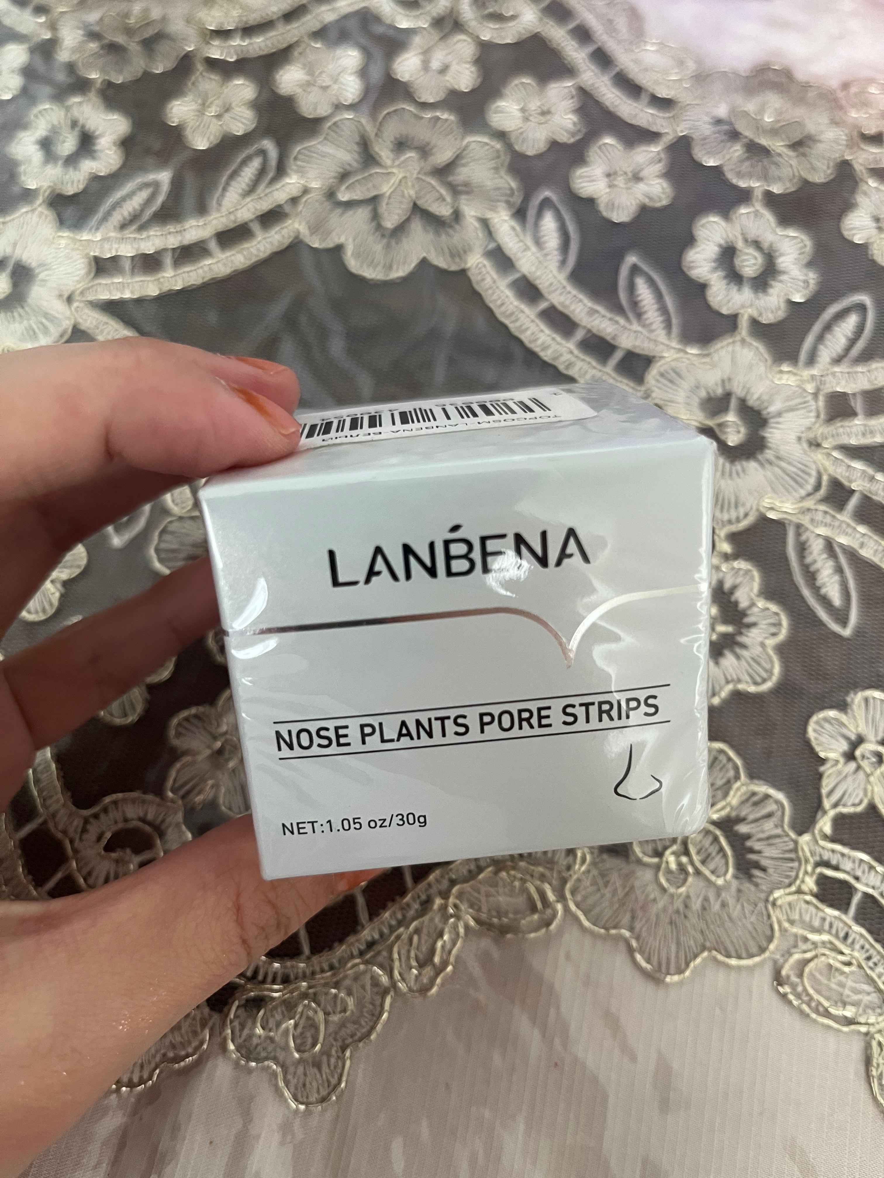 Маска от черных точек и прыщей Lanbena, +60 стикеров, крем для лица, носа, очищает акне, 30 г
