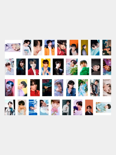 Стикеры BTS K-pop, 30 шт — NARU-BTS2-РОЗОВ