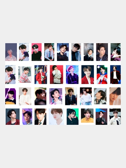 Стикеры BTS K-pop, 30 шт — NARU-BTS2-ПРОЗР