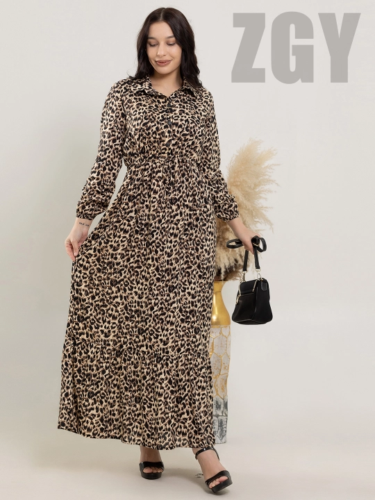 Ko`ylak ayollar uchun ZGY, yozgi, shtapel, leopard printli - 