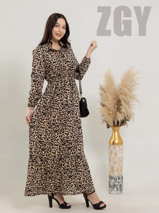 Ko`ylak ayollar uchun ZGY, yozgi, shtapel, leopard printli