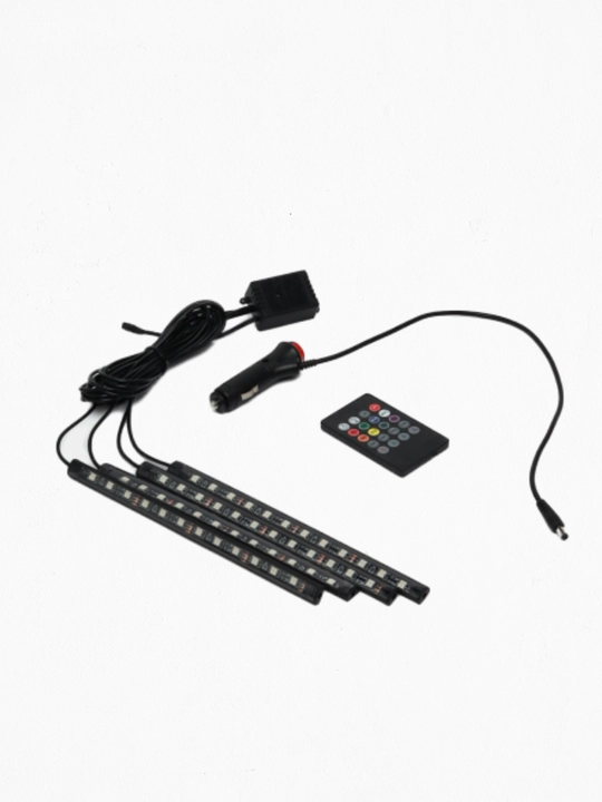 Светодиодная лента для подсветки авто, RGB освещение, LED-лента 12B
