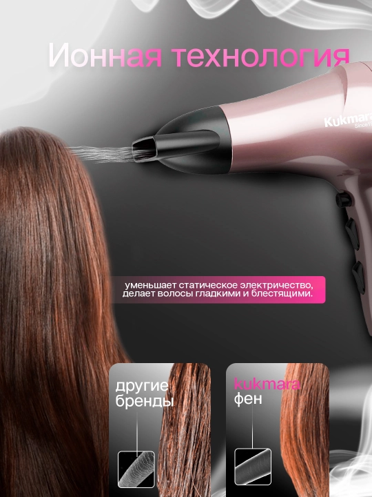 Fen Kukmara sochlarni quritish va turmaklash uchun
