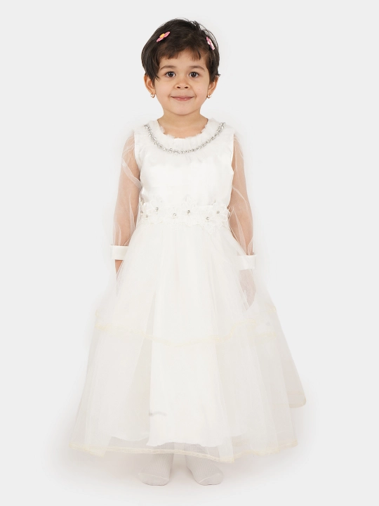 Qizlar uchun bayramona keng ko'ylak