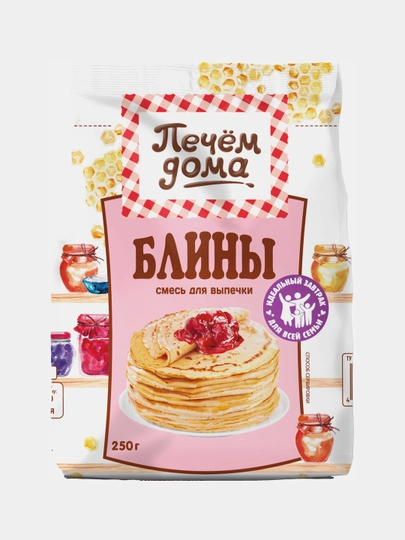 Смесь для выпечки Печём дома, блины, 250 гр — BB-P01E1AE