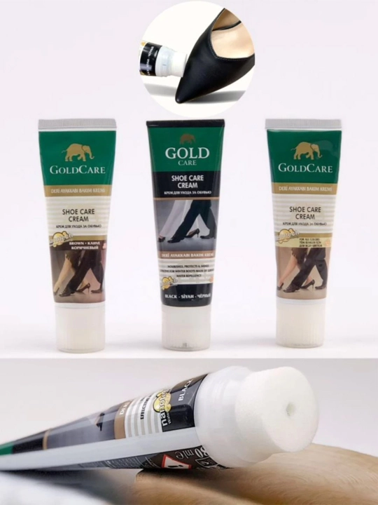 Крем-краска для обуви, GOLD CARE