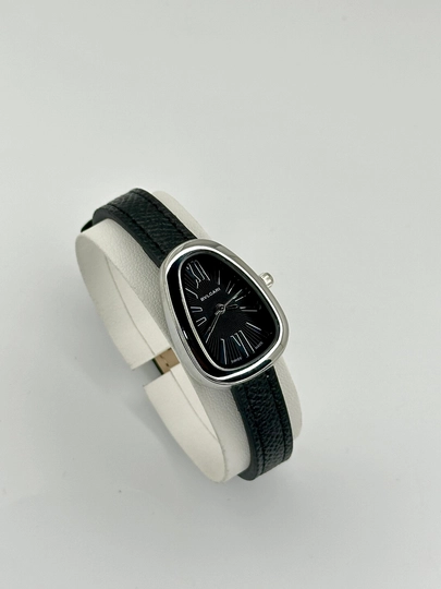 Женские наручные часы BVLGARI, с кожаным ремешком, в коробке — LWATCHS-0000010-УГОЛЬН