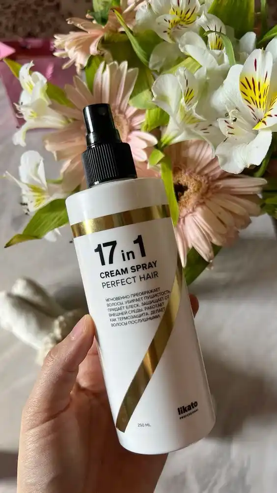 Likato soch parvarishi uchun to'plam, sprey krem 17 tasi 1 da, keratin bilan
