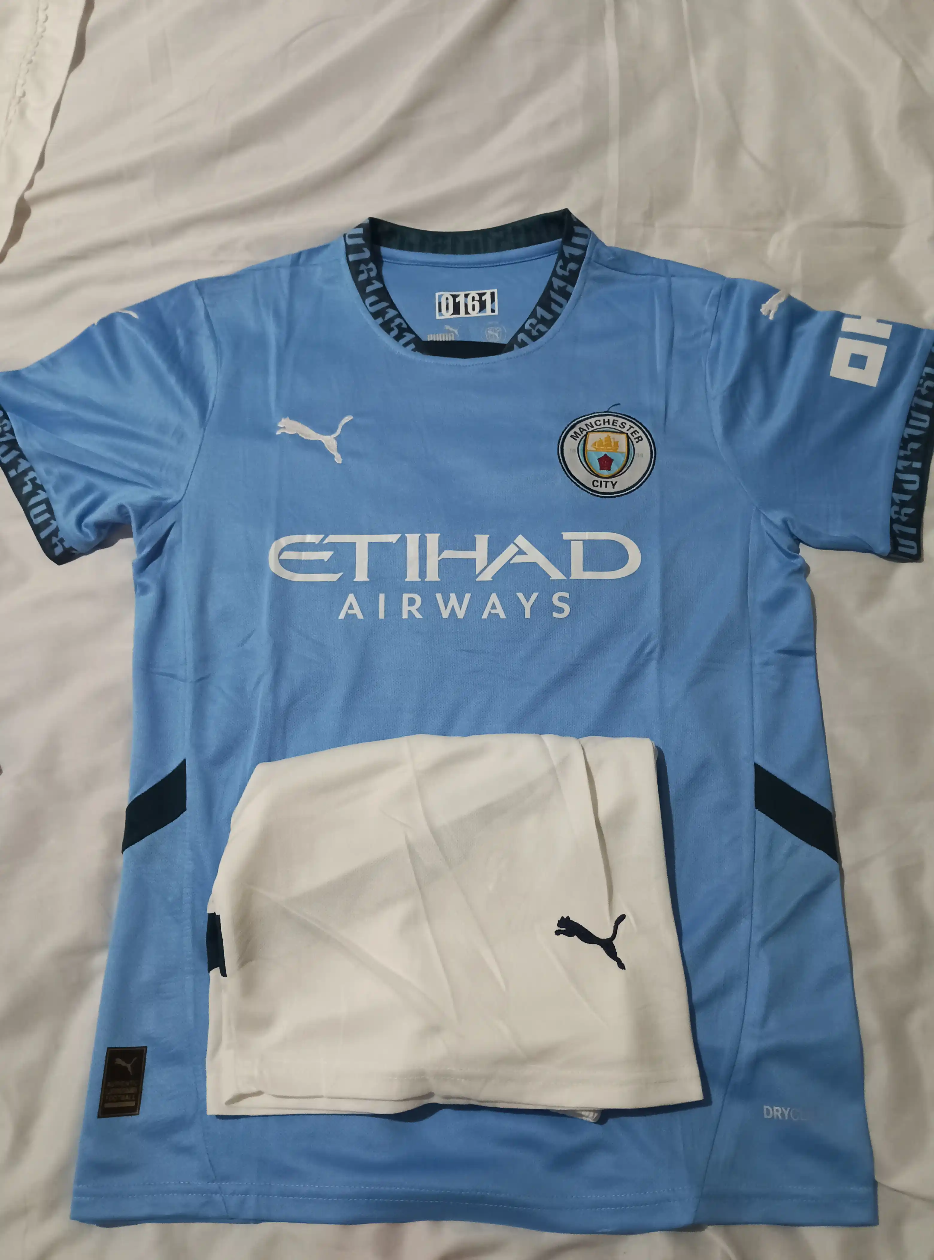 Форма Хусанов, футболка и шорты, Manchester City 45, Uzbekistan 2 — для взрослых и детей