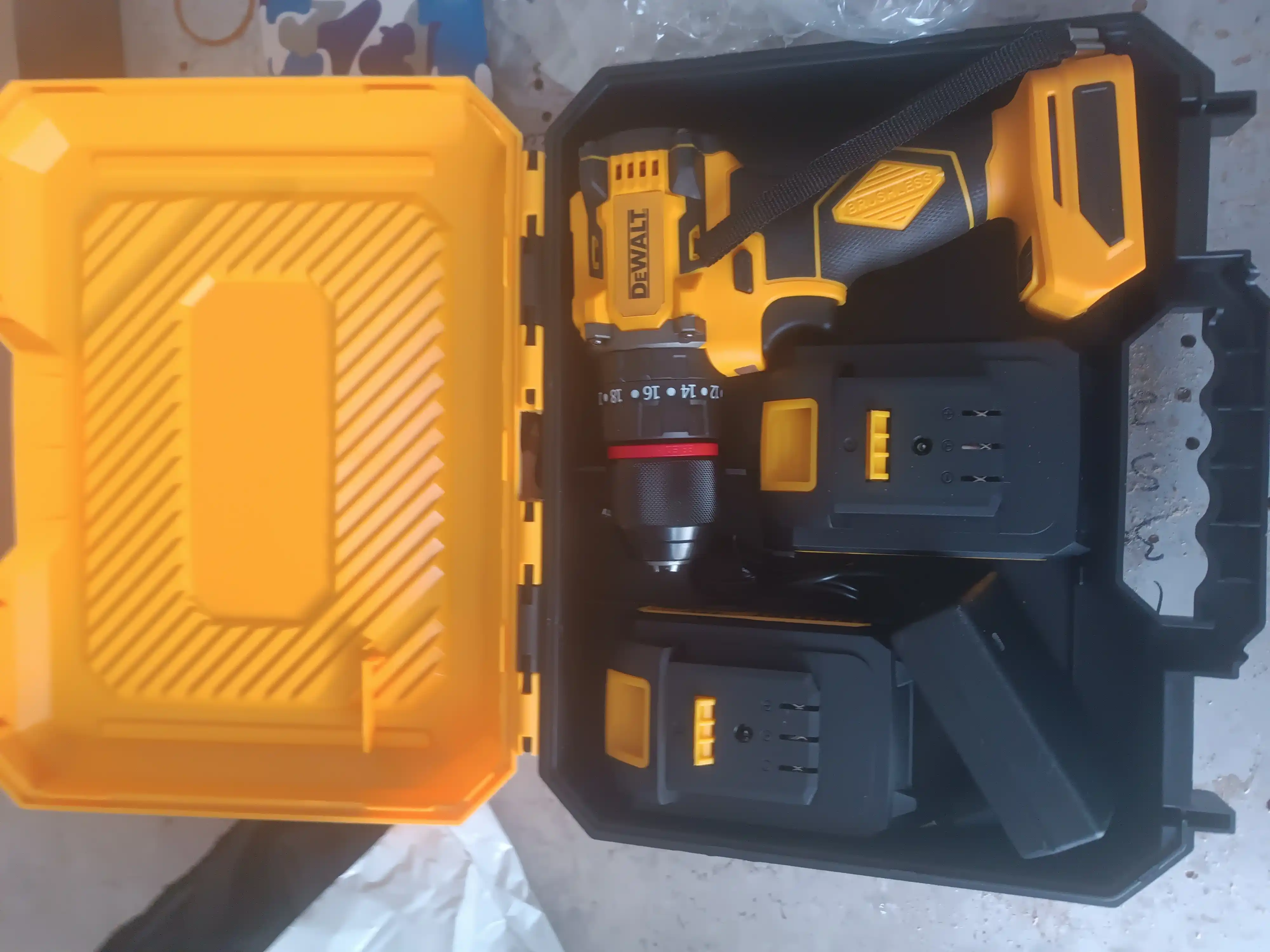 Drel-shurupovert akkumulyatorli 48V, cho‘tkasiz motor, 2 Li-ion akkumulyator