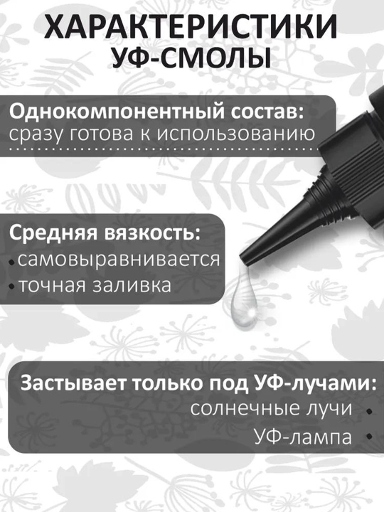 Мега набор, эпоксидная УФ смола, UV смола для творчества и рукоделия, сделай сам