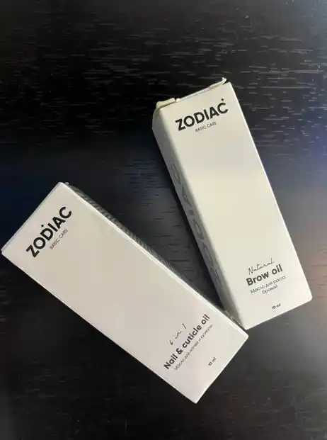 Набор масел ZODIAC, масло для роста ресниц и бровей, масло для ногтей и кутикулы