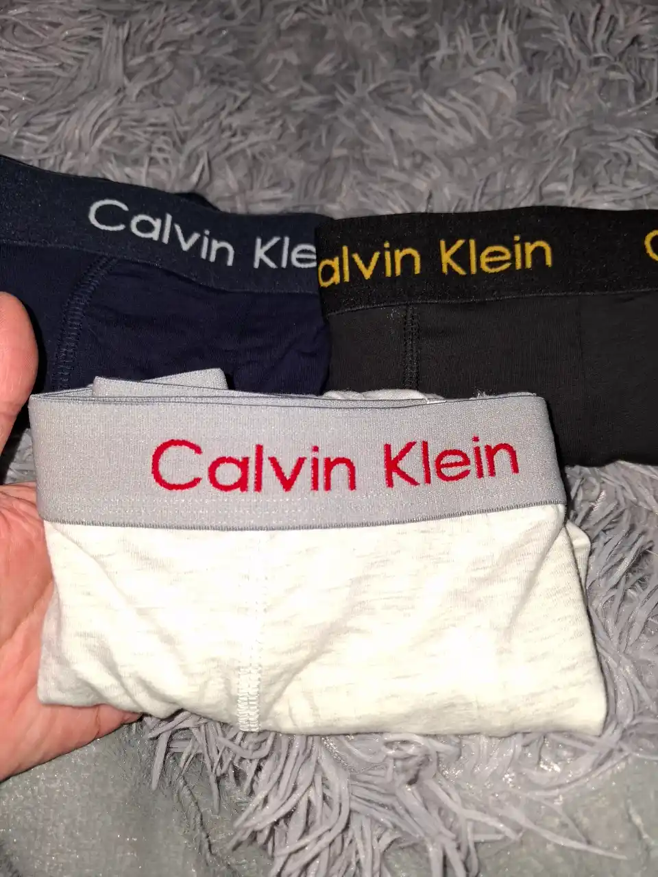 Erkaklar uchun trusiklar Calvin Klein, to'plam 3 dona