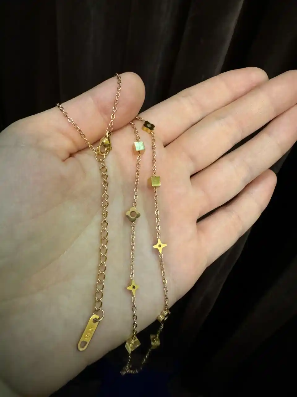 Ayollar va qizlar uchun ayollar zanjiri, minimalistik bezak, bo‘yin zanjiri, Van Cleef