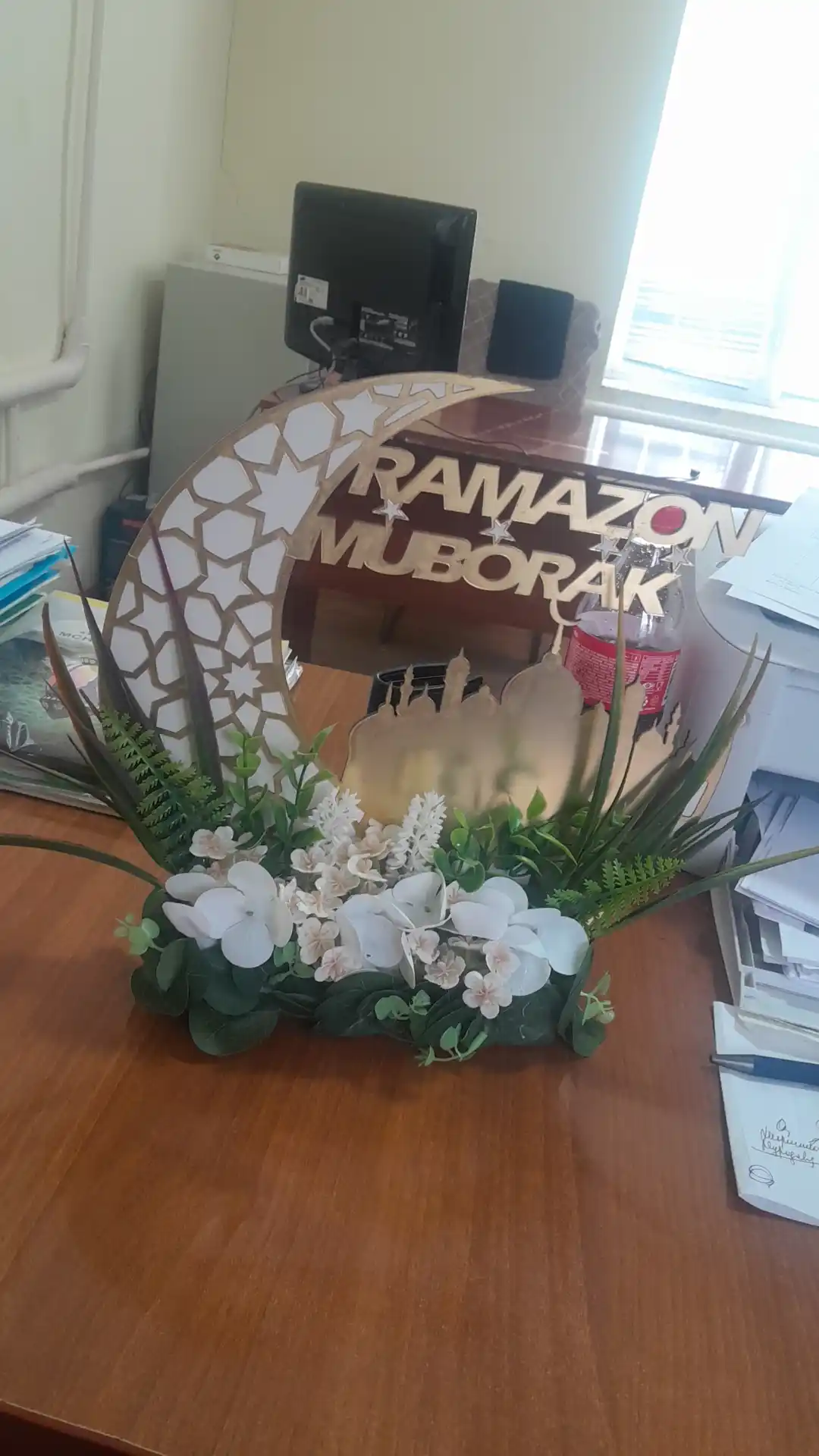Topper podstavka, dasturxon uchun bezak Ramadan, Bismillah, Alhamdullilah