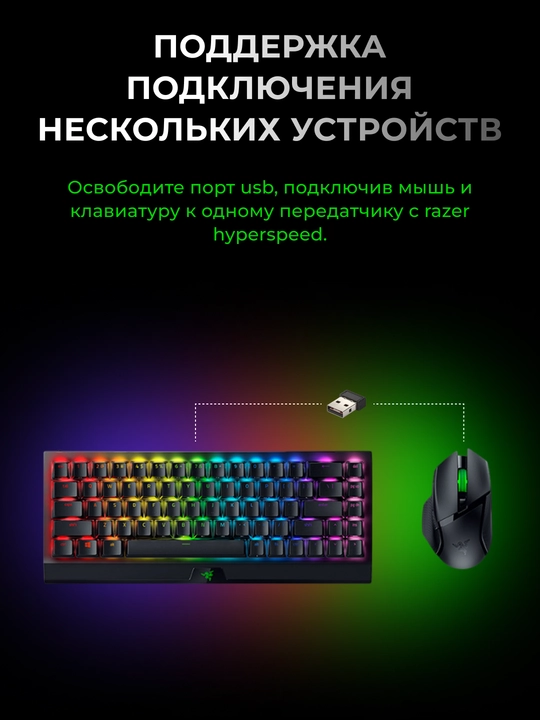 Simsiz oyin sichqonchasi Razer Mouse Basilisk V3 X HyperSpeed, RGB, WL RZ01-04870100-R3G1