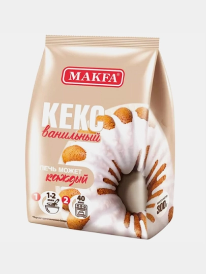 Смесь для выпечки Makfa Ванильный кекс, 300 г — KONTI-P17E96D