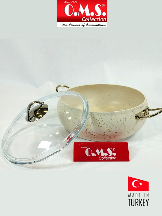 Кастрюля-жаровня O.M.S 3024 Granit Ultra 9 предметов 2.5/2.8/3.5/4.5/6.5L