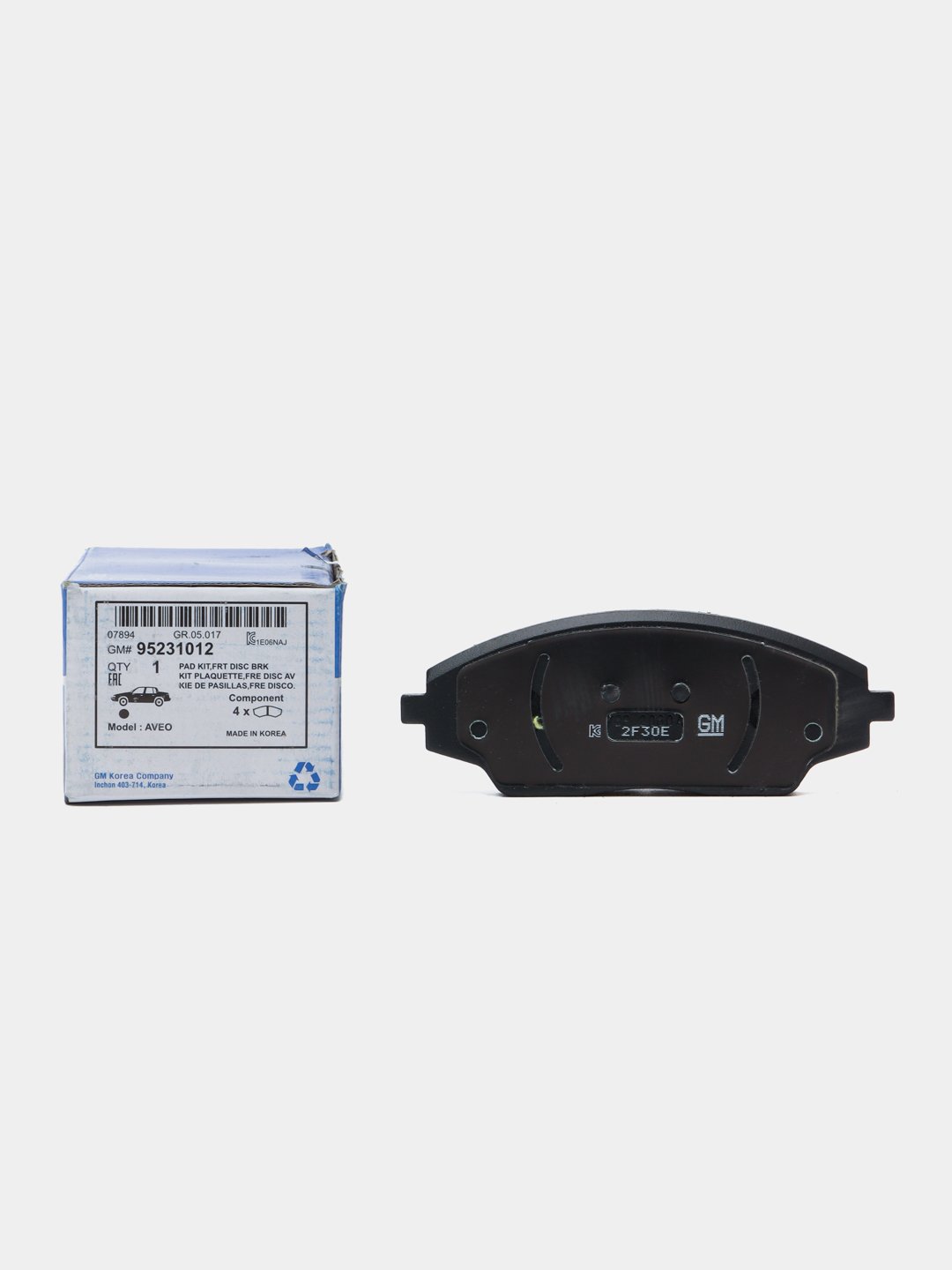 Колодки тормозные передние GM Cobalt №95231012 - 