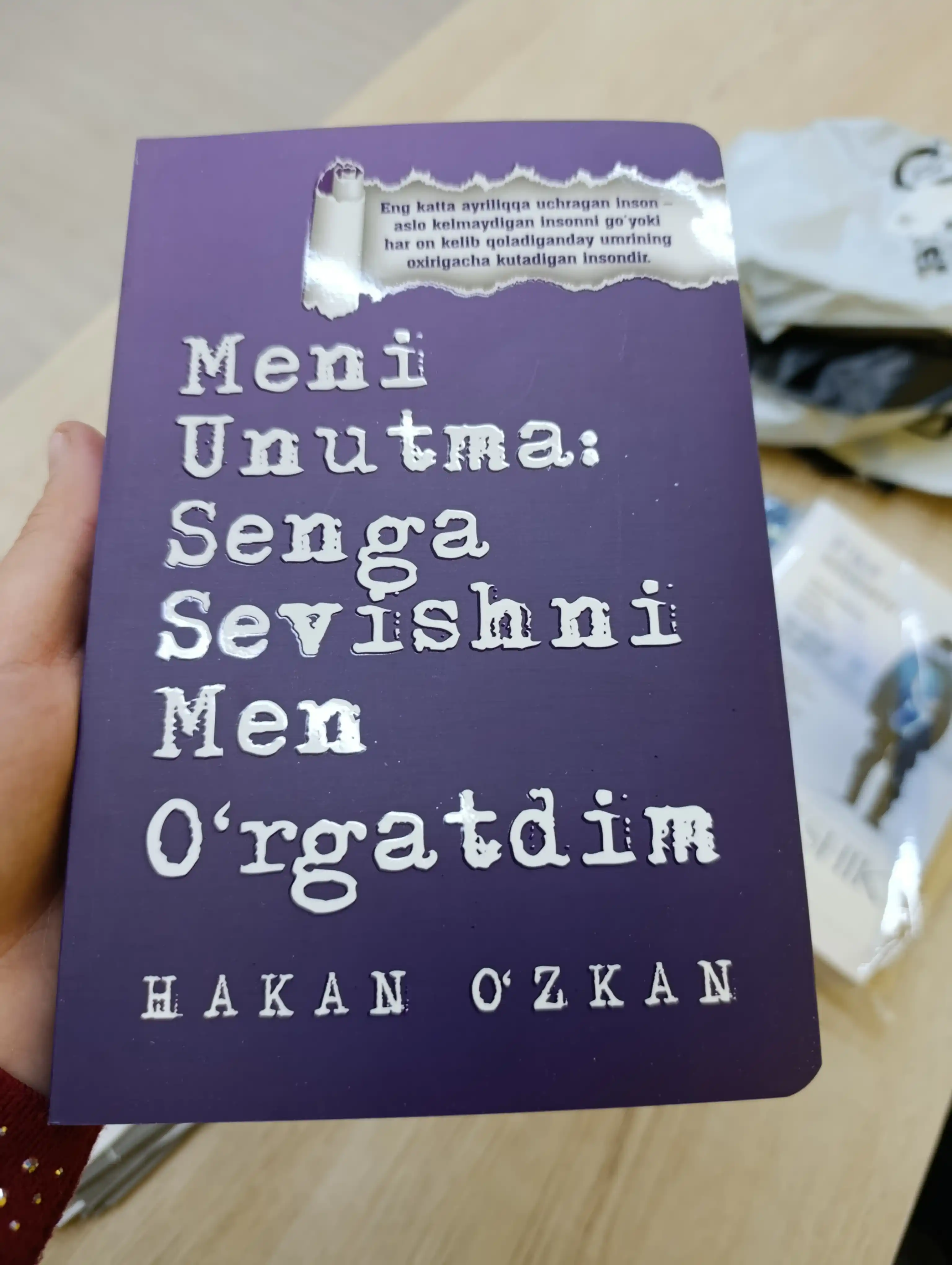 Мени унутма: Сенга севишни мен ургатдим. Хакан Озкан