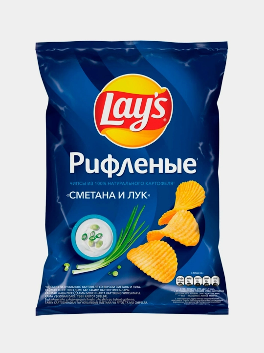 Картофельные чипсы Lay's со вкусом "Сметана и Лук" 70 гр - 