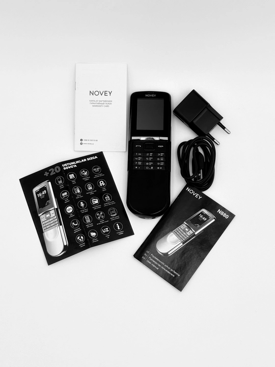 Tugmali telefon Novey N880, 2 sim karta, kafolat 1 yil