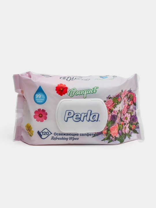 Влажная салфетка PERLA GUL CICEK 120 X12 - 