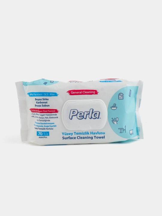 PERLA SURFACE CLEANING" nam salfetkalari, 70 X12 - 