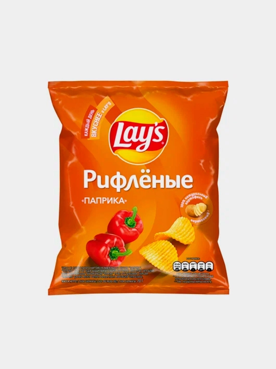 Картофельные чипсы Lay's со вкусом "Паприка" 70 гр - 