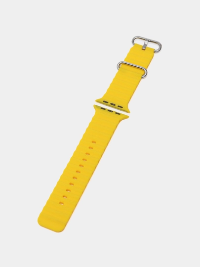 Ремешок силиконовый для Smart Apple Watch 3, 4, 5, 6, 7, 8, SE и Ultra, размер 42/44/45/49 мм - 