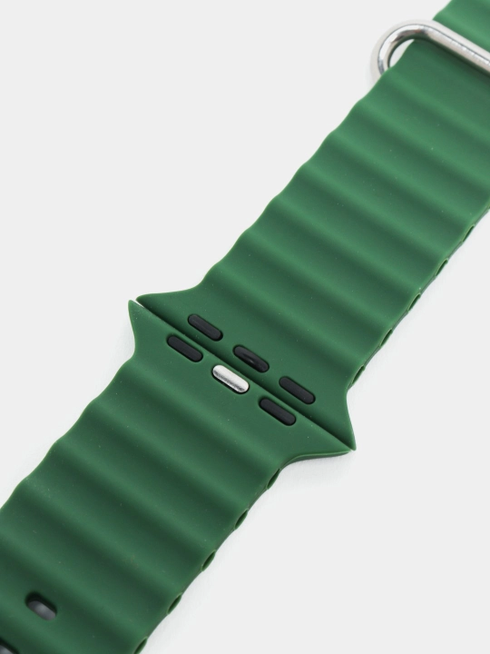 Ремешок силиконовый для Smart Apple Watch 3, 4, 5, 6, 7, 8, SE и Ultra, размер 42/44/45/49 мм