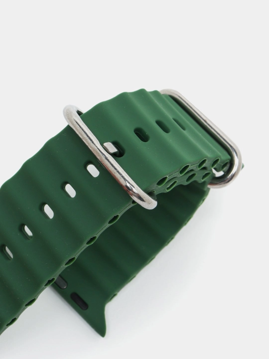 Ремешок силиконовый для Smart Apple Watch 3, 4, 5, 6, 7, 8, SE и Ultra, размер 42/44/45/49 мм