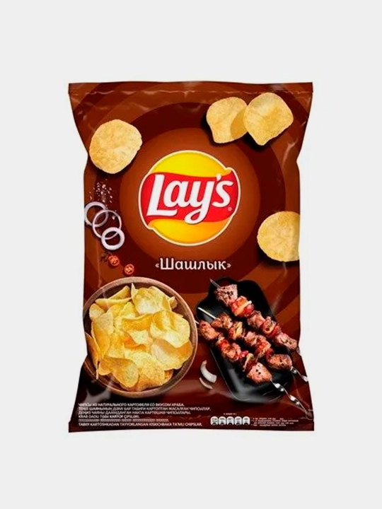 Картофельные чипсы Lay's со вкусом "Шашлык" 70 гр - 