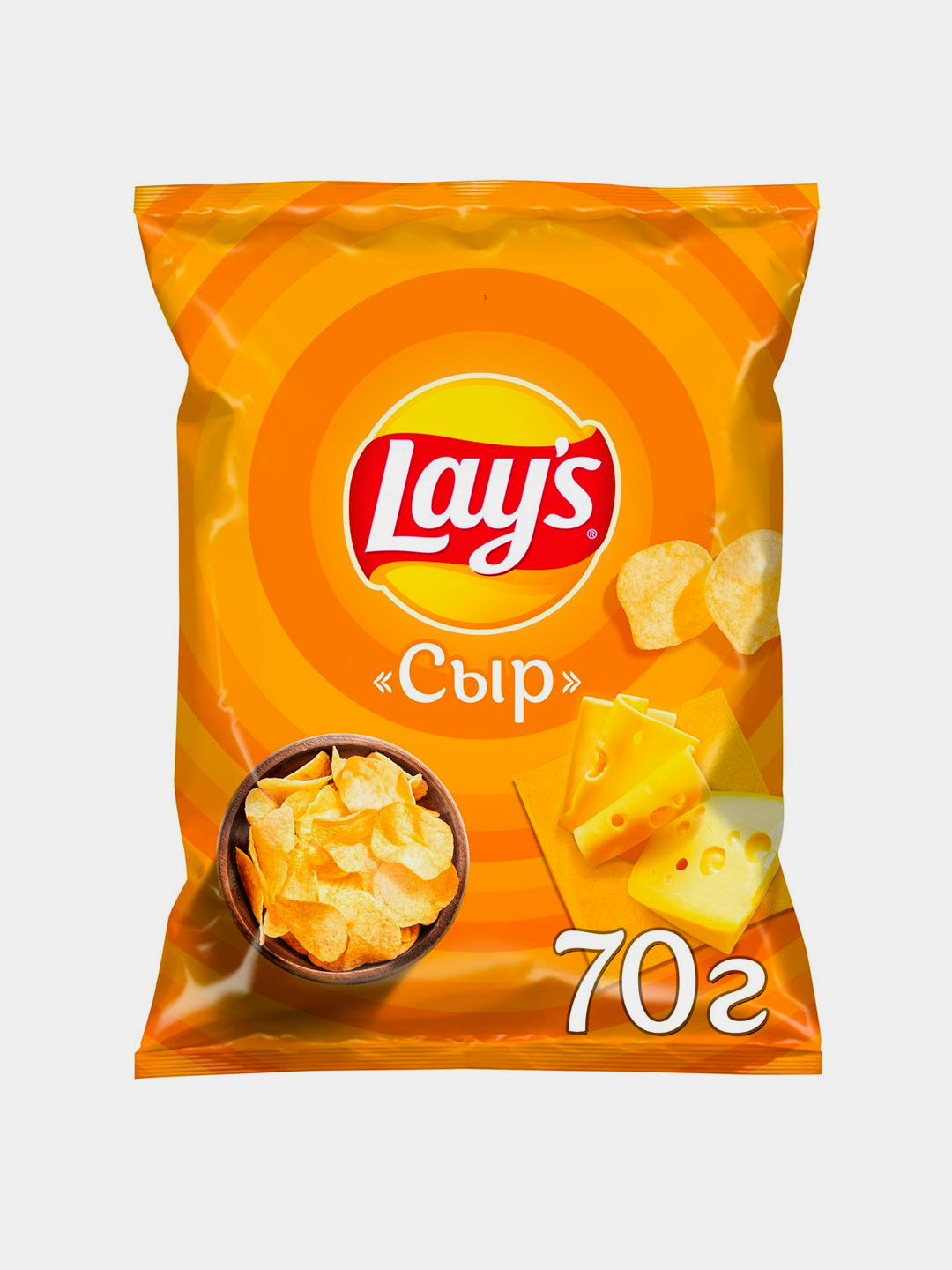 Картофельные чипсы Lay's со вкусом "Сыр" 70 гр - 