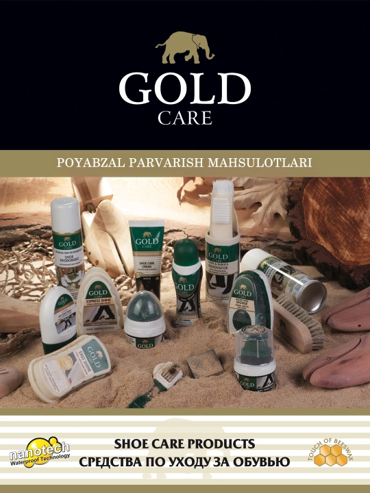 Zamsh va nubuk uchun bo'yoqni tiklovchi sprey bo'yoq, 250 ml GOLD CARE