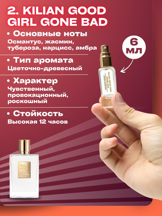 Sovg'a uchun ayollar atirlar to'plami, 5 ta, 6 ml flakonlarda