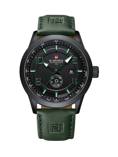 Мужские кварцевые часы Naviforce 9229, армейский стиль