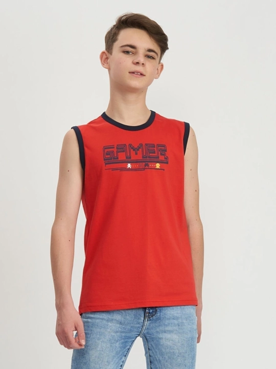 O'g'il bolalar uchun mayka Gamer, 100% paxta