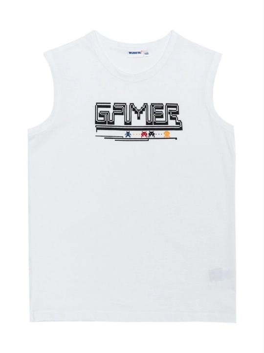 O'g'il bolalar uchun mayka Gamer, 100% paxta