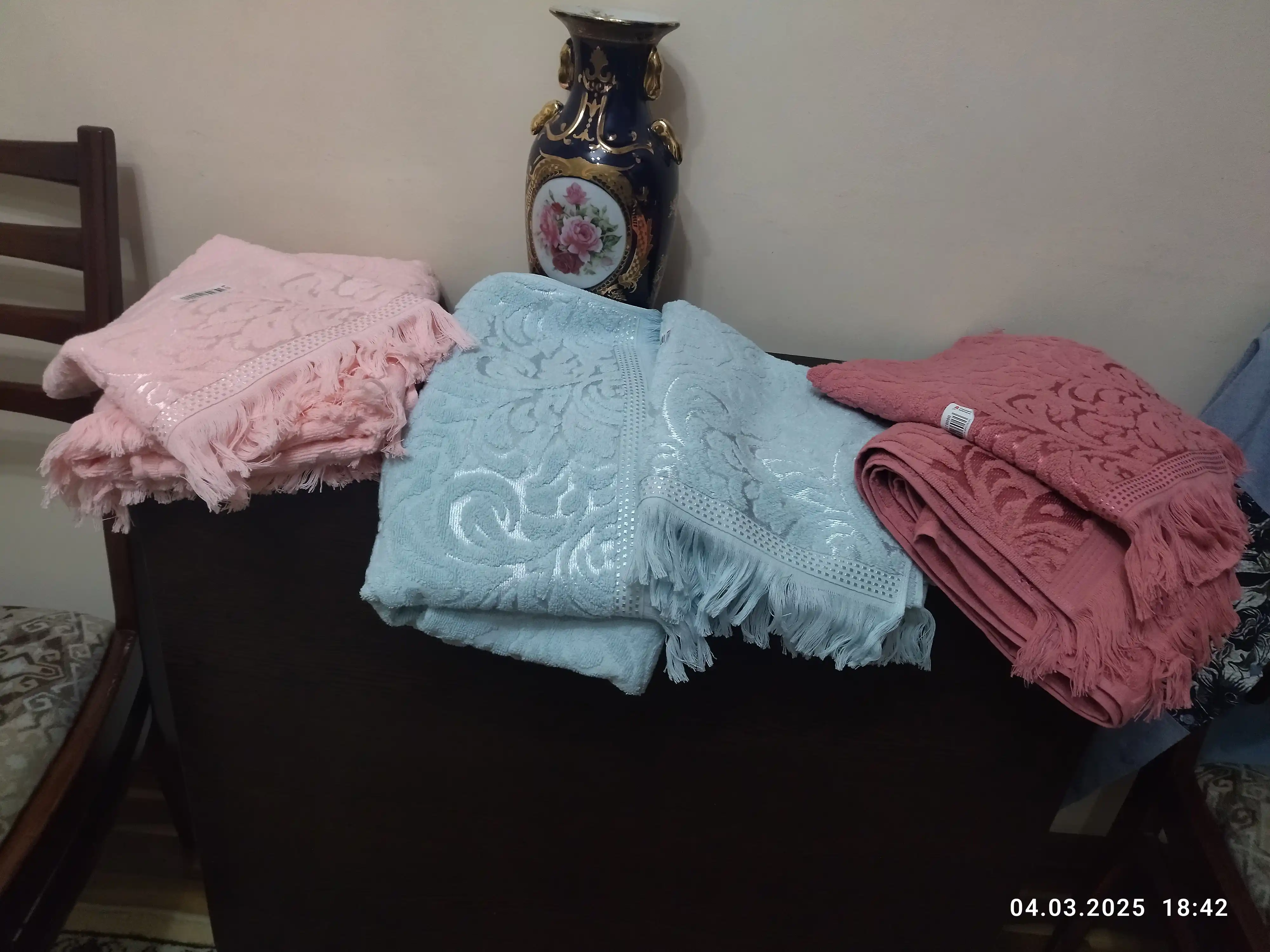 Полотенце банное, 2 полотенца в наборе, для лица и ванны, махровые