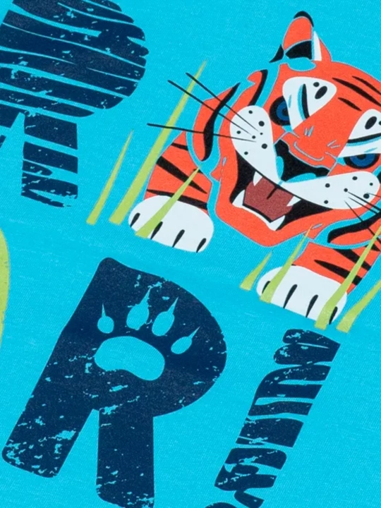 O'g'il bolalar uchun futbolka Tiger, 100% paxta