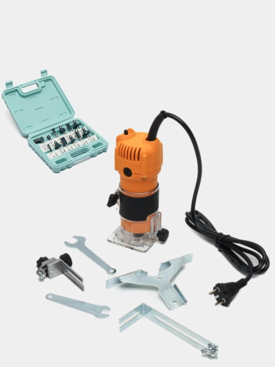 Фрезер электрический 220V, 550W, 6.35мм, EP-10161, Epica Star. + набор фрез 12 шт - 