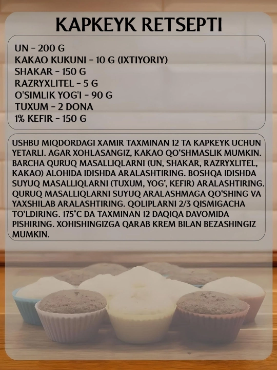 Силиконовые формы для кексов, антипригарные и универсальные, 12 шт