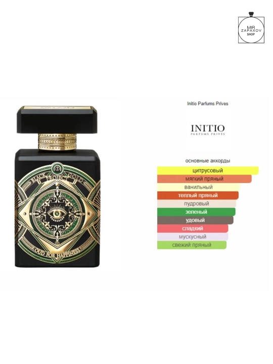 Erkaklar va ayollar uchun parfyumlangan suv Initio Oud For Happiness, 90 ml