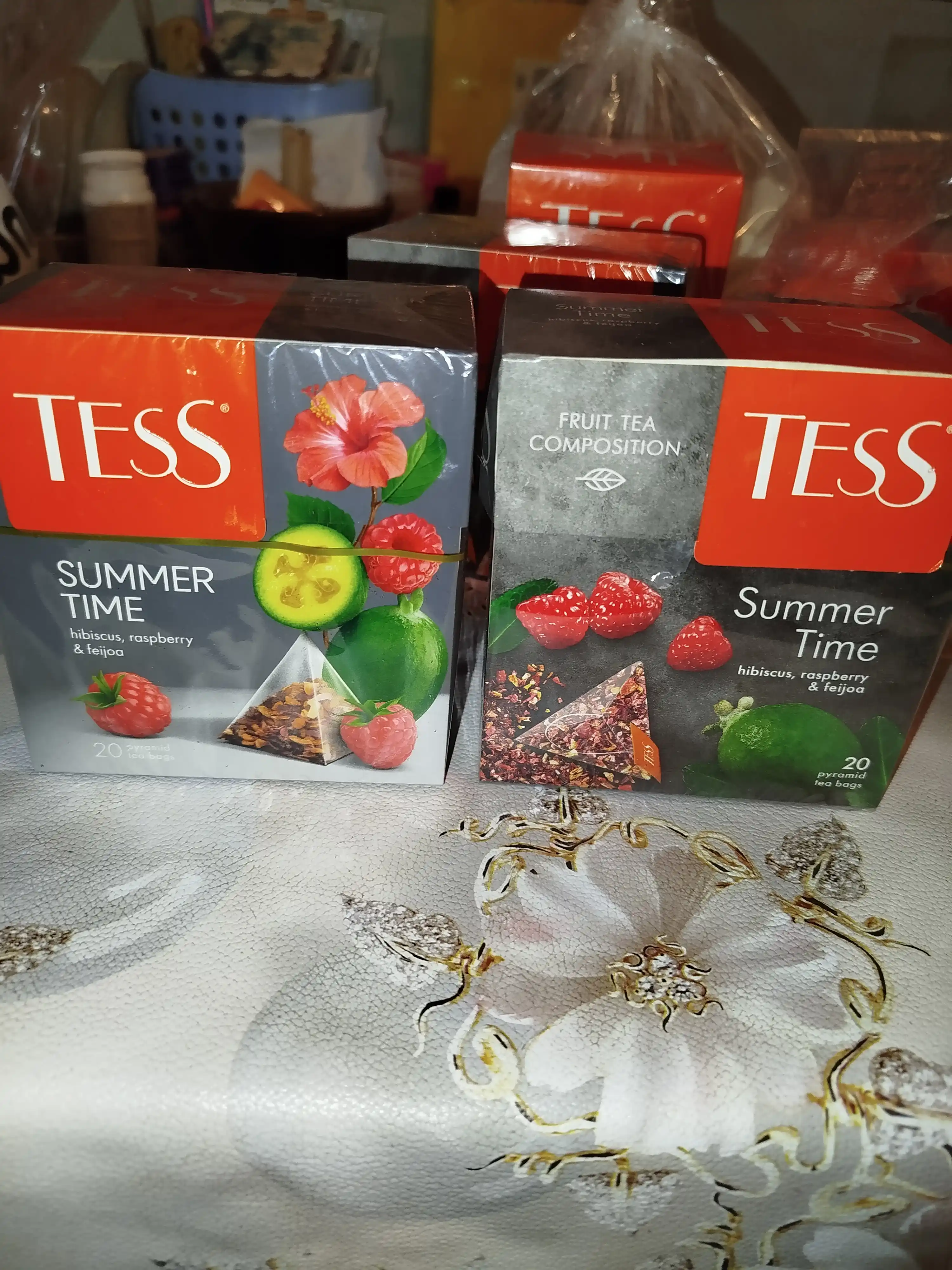 Черный чай TESS Cosmopolitan Party, в пирамидках, 20 * 2 г